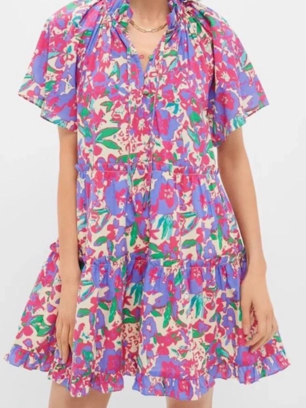 BNWT Tuckernuck Floral Thea Mini Dress - Small
